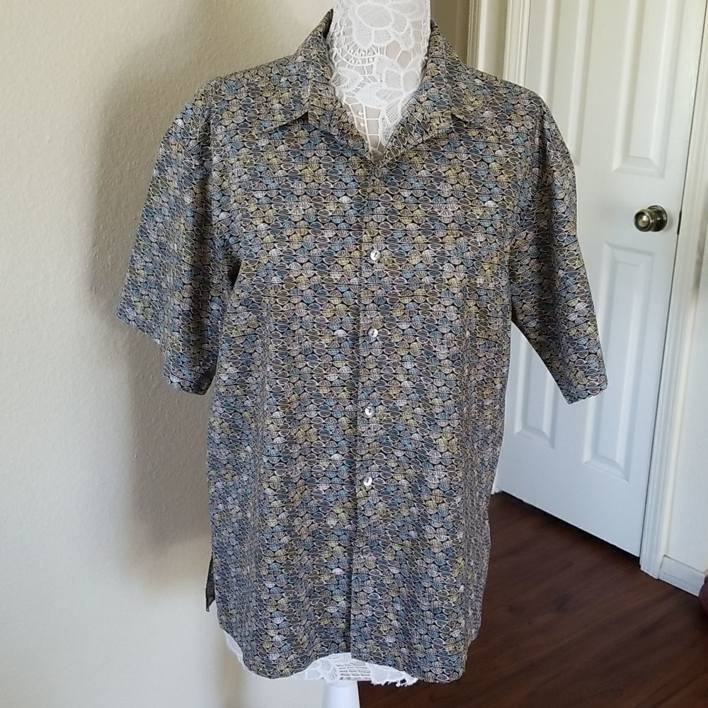 Tori Richard Hawaiian Vacation Shirt‎ Size Medium Cruise Wear